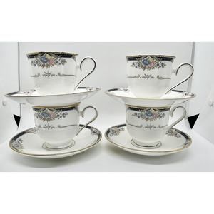 Vtg Lenox Abigail Tea Cup Saucer Set Bone China USA Vintage 1991 Excellent Cond